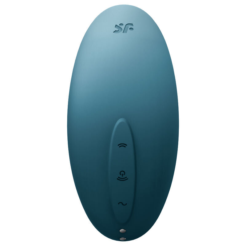 SATISFYER - STIMOLATORE E VIBRATORE A IMPULSI D'ARIA VULVA LOVER 2 BLU