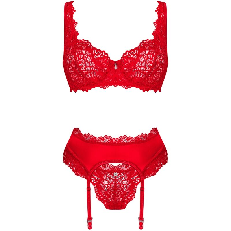 OBSESSIVE - SET AMOR CHERRIS 3 PEZZI S/M