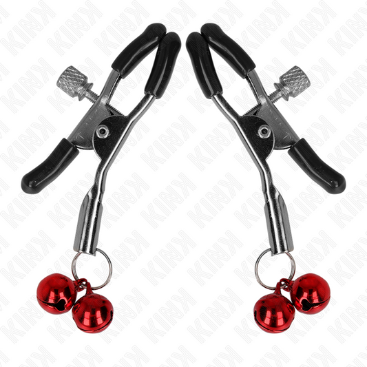 KINK - MORSETTO PER CAPEZZOLI DOPPIA CAMPANA ROSSO 6 CM