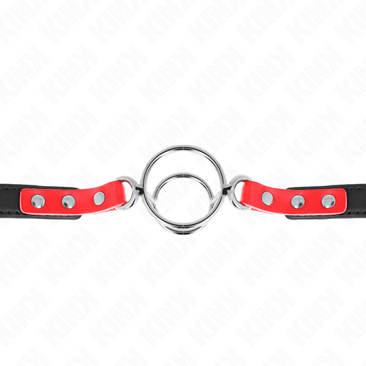 KINK - GAG CON O-RING MULTIPLI 4/4,8 CM ROSSO 38 X 56 CM