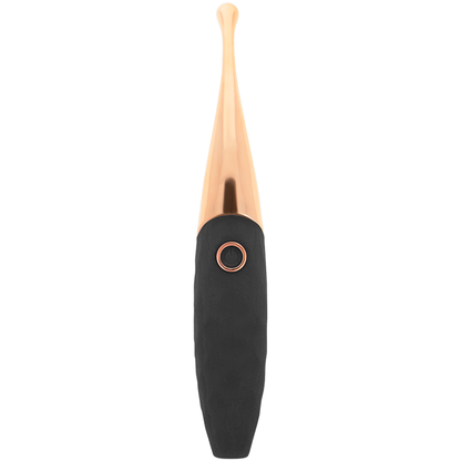 OHMAMA - STIMOLATORE CLITORIDE RICARICABILE 36 MODALITÀ NERO-ROSA ORO
