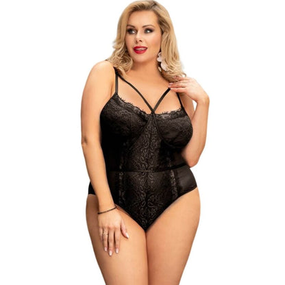 QUEEN LINGERIE - ORSACCHIOTTO IN PIZZO NERO S/M