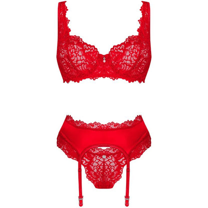 OBSESSIVE - SET AMOR CHERRIS 3 PEZZI S/M