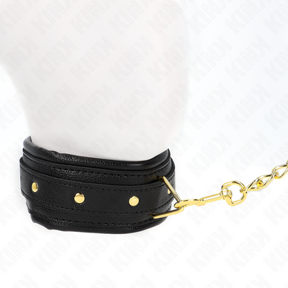 KINK - COLLANA CON CINTURINO IN SIMILPELLE SPUGNA MODELLO 1 REGOLABILE 37-54 CM X 3 CM