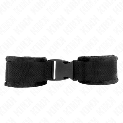 KINK - TENUTA DA POLSO IN NYLON HOOK&LOOP ROSSO-NERO MODELLO 1 REGOLABILE 25-35 CM X 6 CM